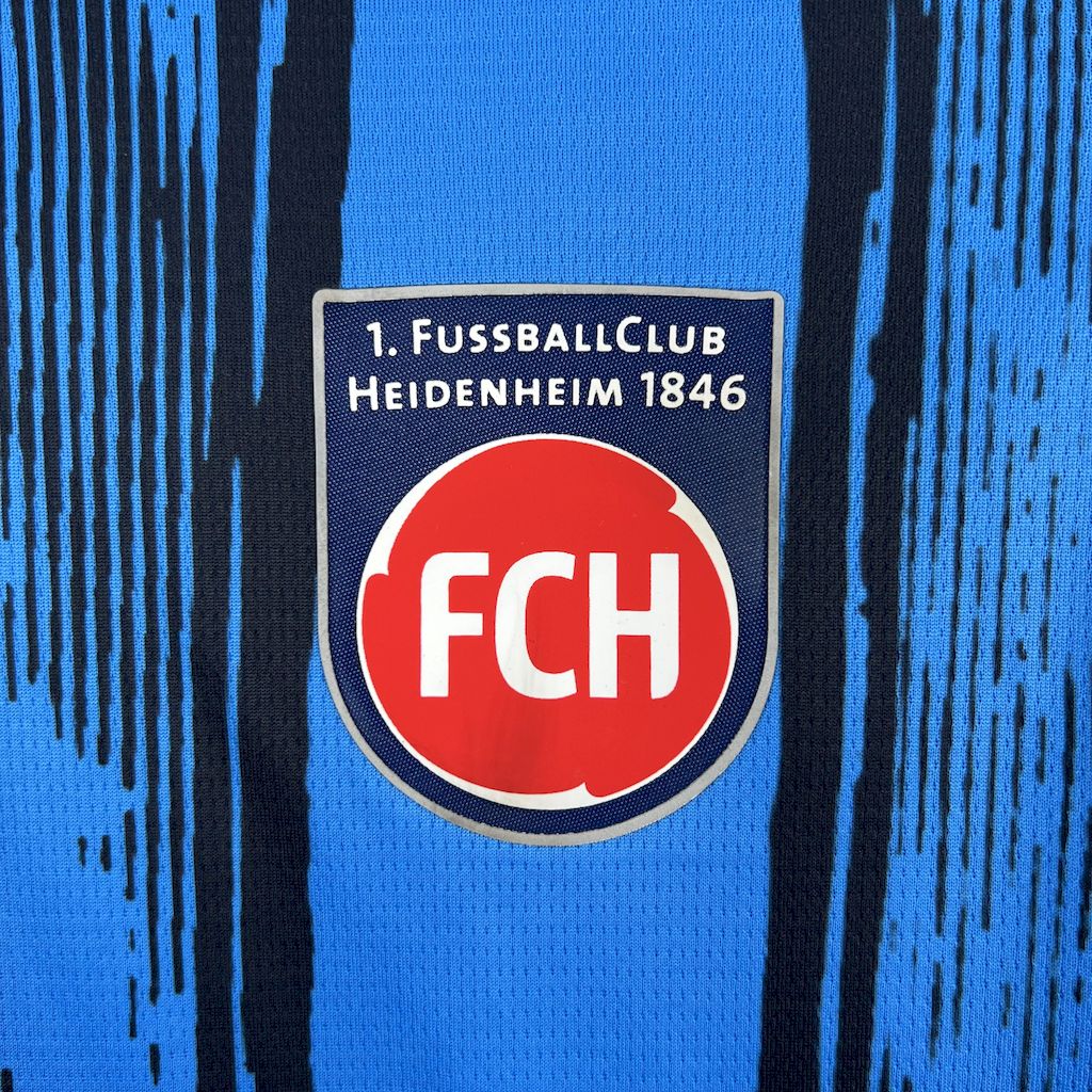 Camisola 1.FC Heidenheim 2025-26 Alternativa Azul Versão Adepto