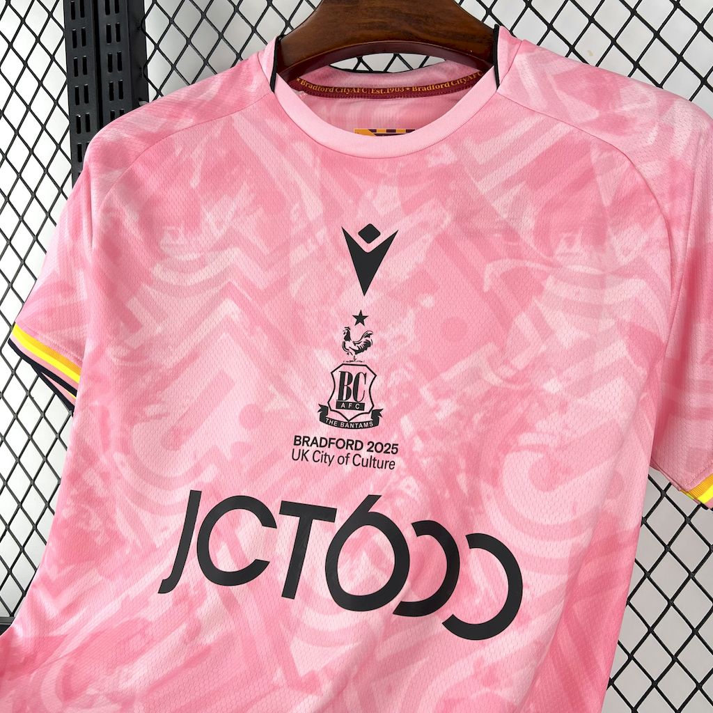 Camisola Bradford City AFC 2025-26 Principal Versão Adepto