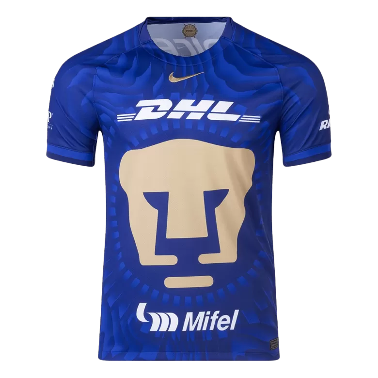 Camisola UNAM Pumas 2025-26 Alternativa Azul Versão Adepto