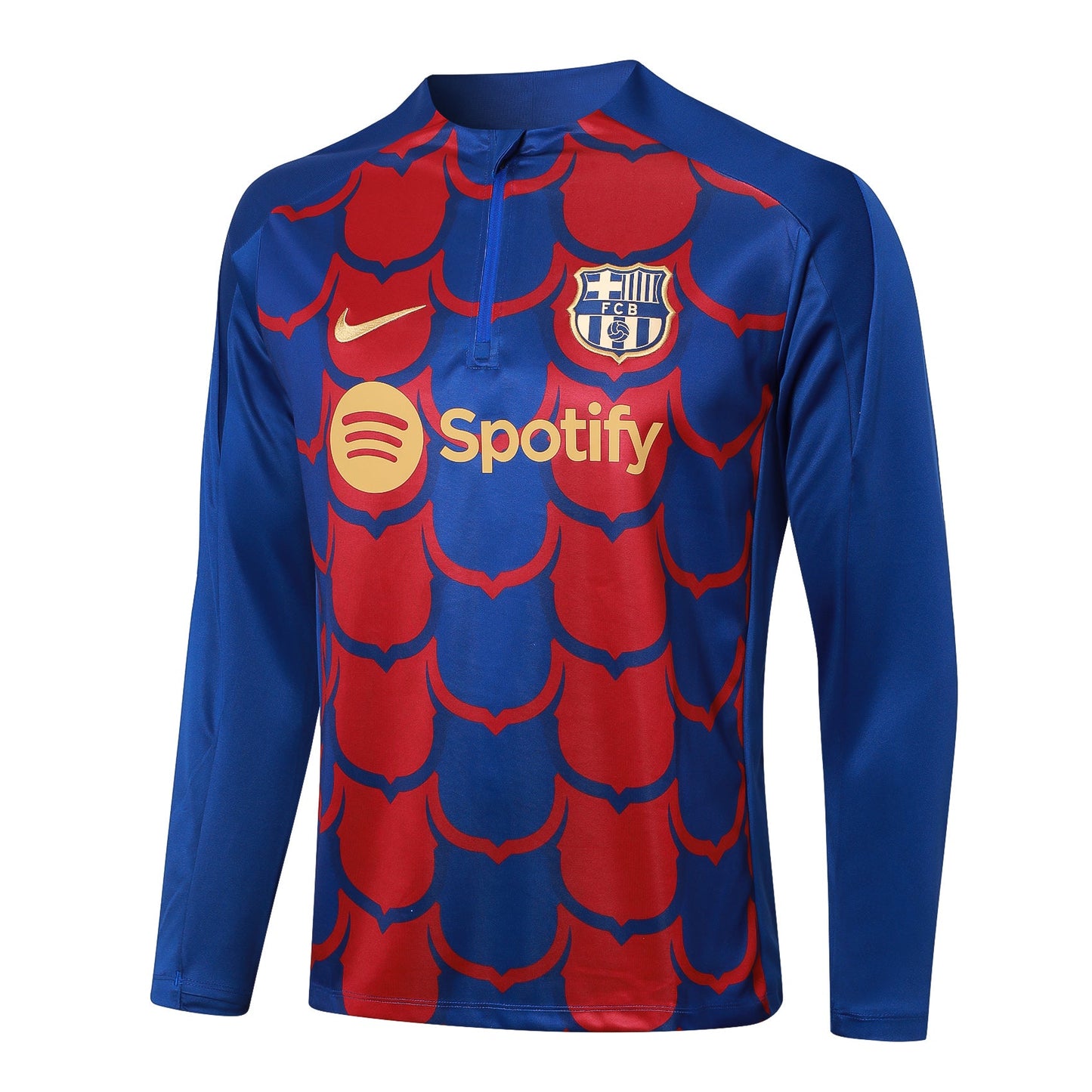 Fato de Treino FC Barcelona 2024-25 - Camisola com Fecho