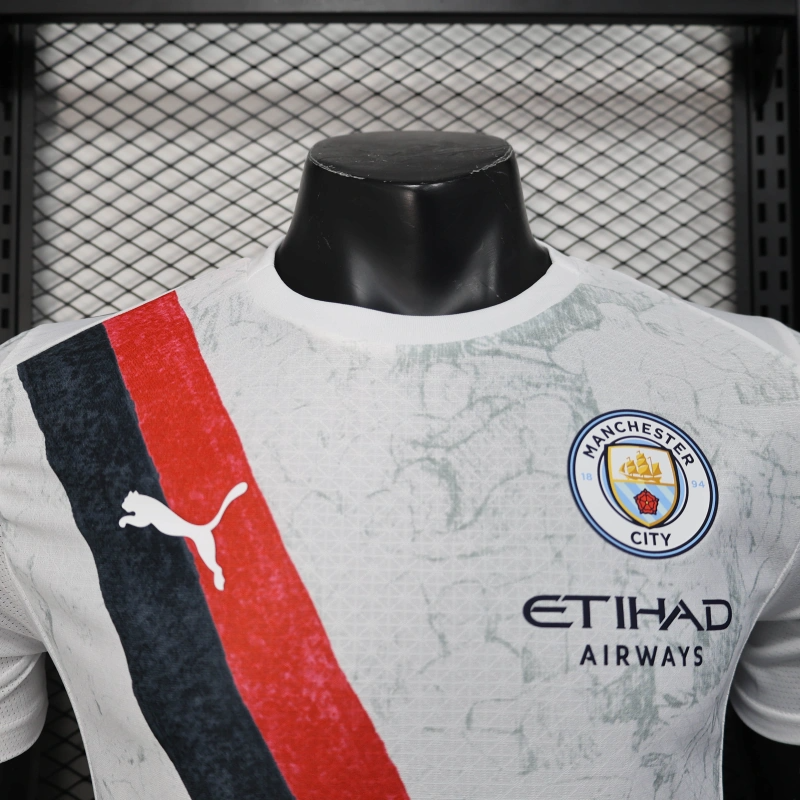 Camisola MCI 2025-26 Alternativa Branca CWC Versão Jogador