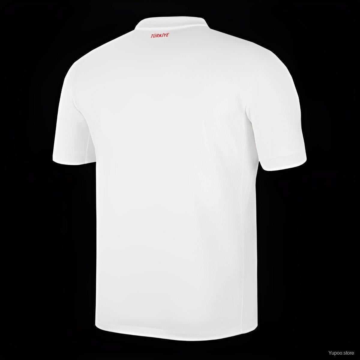 Turkey 2024 Away White Fan Version Jersey