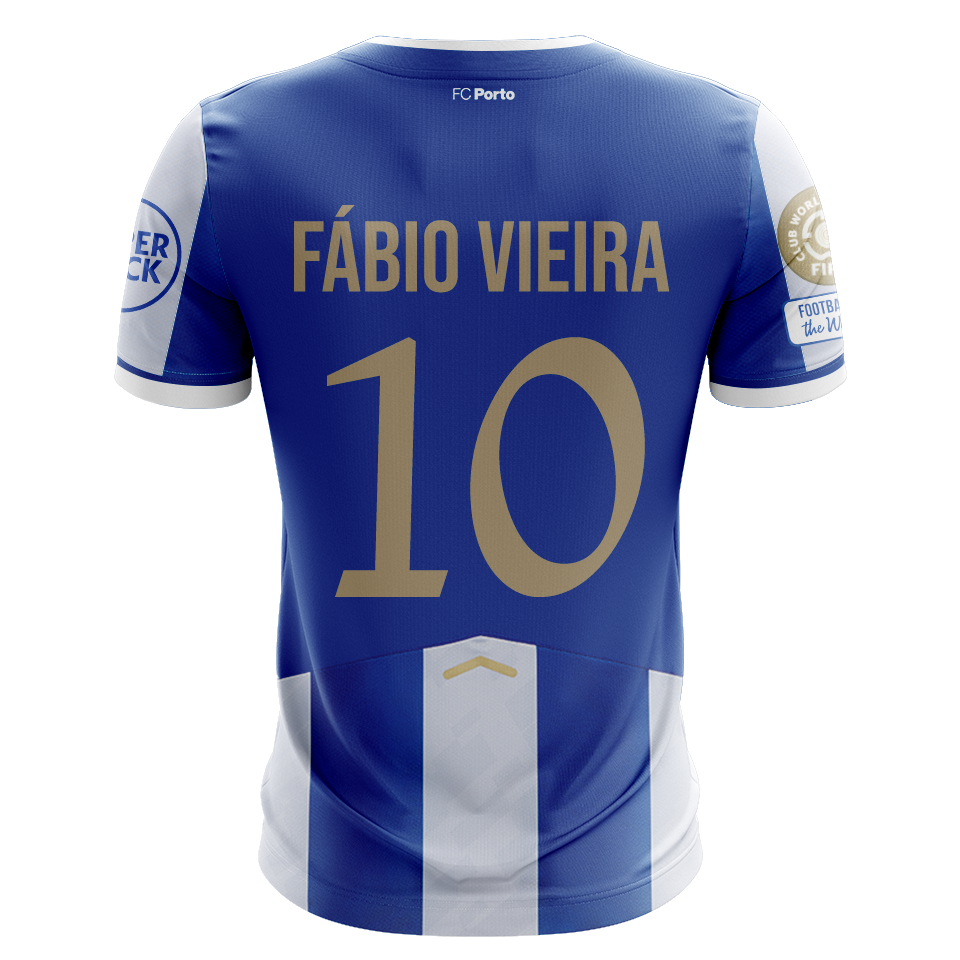 Camisola FCP 2025-26 Principal CWC Versão Adepto FÁBIO VIEIRA #10