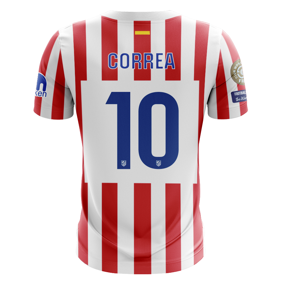 Camisola Atletico Madrid 2025-26 Principal CWC Versão Adepto CORREA #10