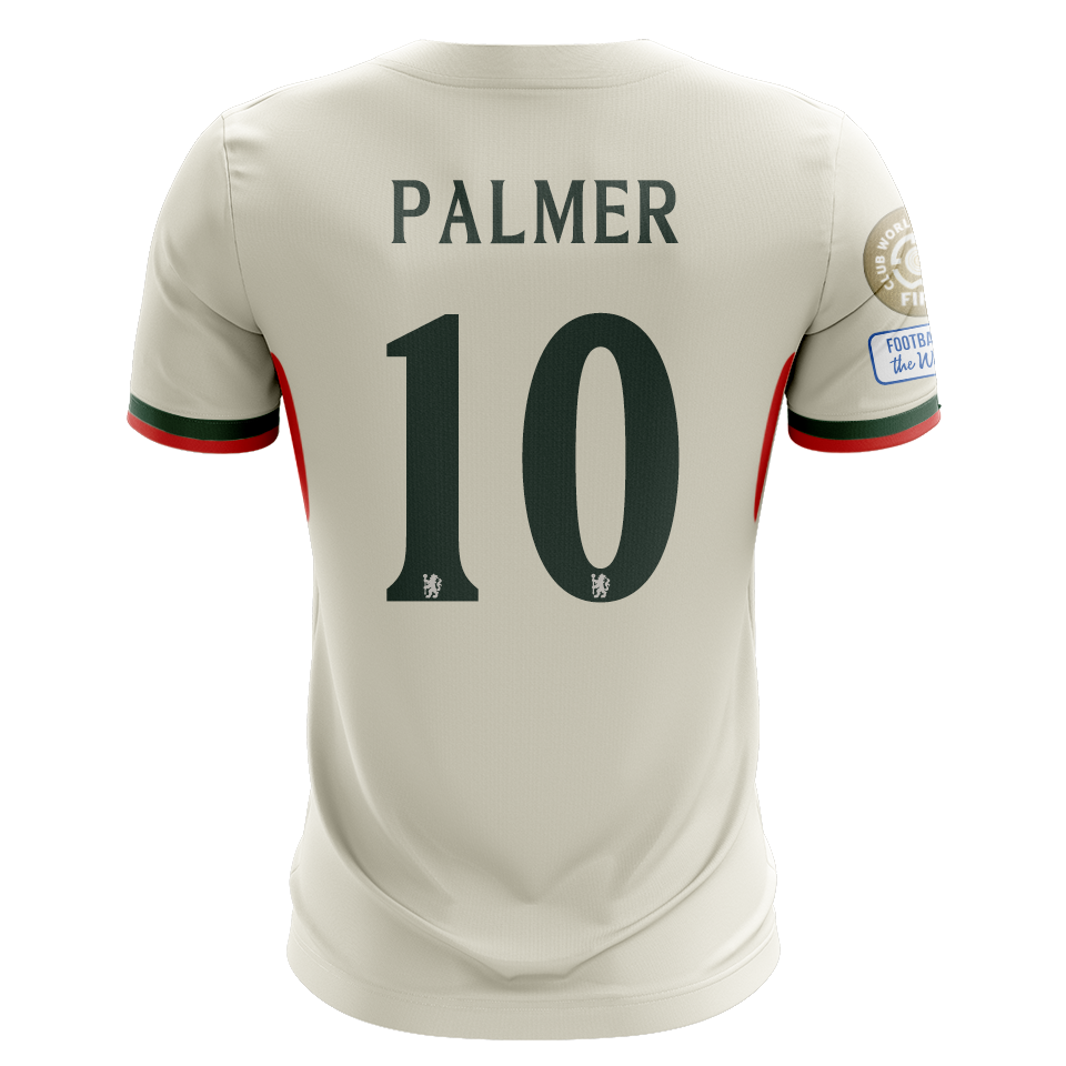 Camisola CHE 2025-26 Alternativa Branca CWC Versão Adepto PALMER #10