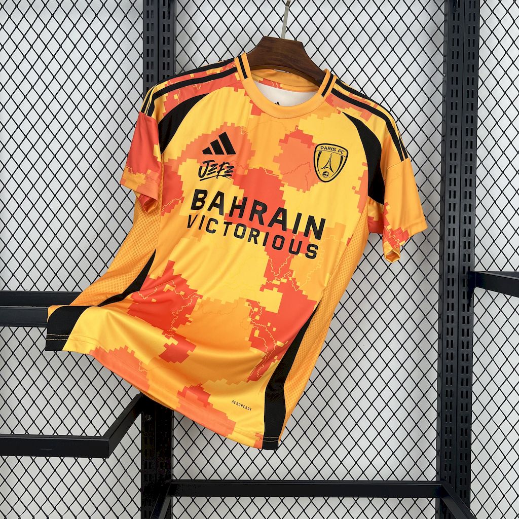 Camisola Paris FC 2025-26 Alternativa Amarela Versão Adepto