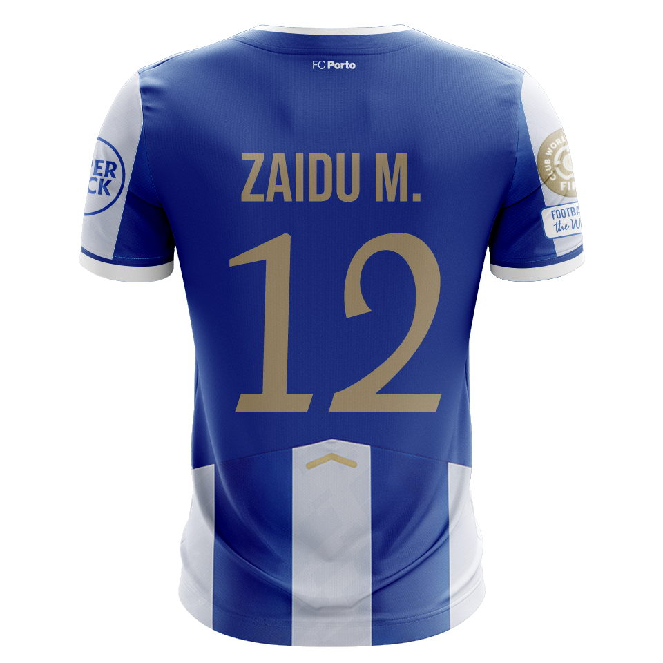 Camisola FCP 2025-26 Principal CWC Versão Adepto ZAIDU M. #12