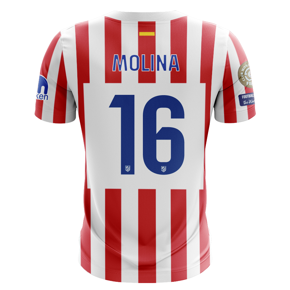 Camisola Atletico Madrid 2025-26 Principal CWC Versão Adepto MOLINA #16