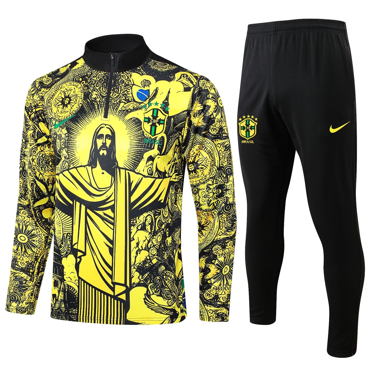 Fato de Treino Brasil 2024 - Camisola com Fecho