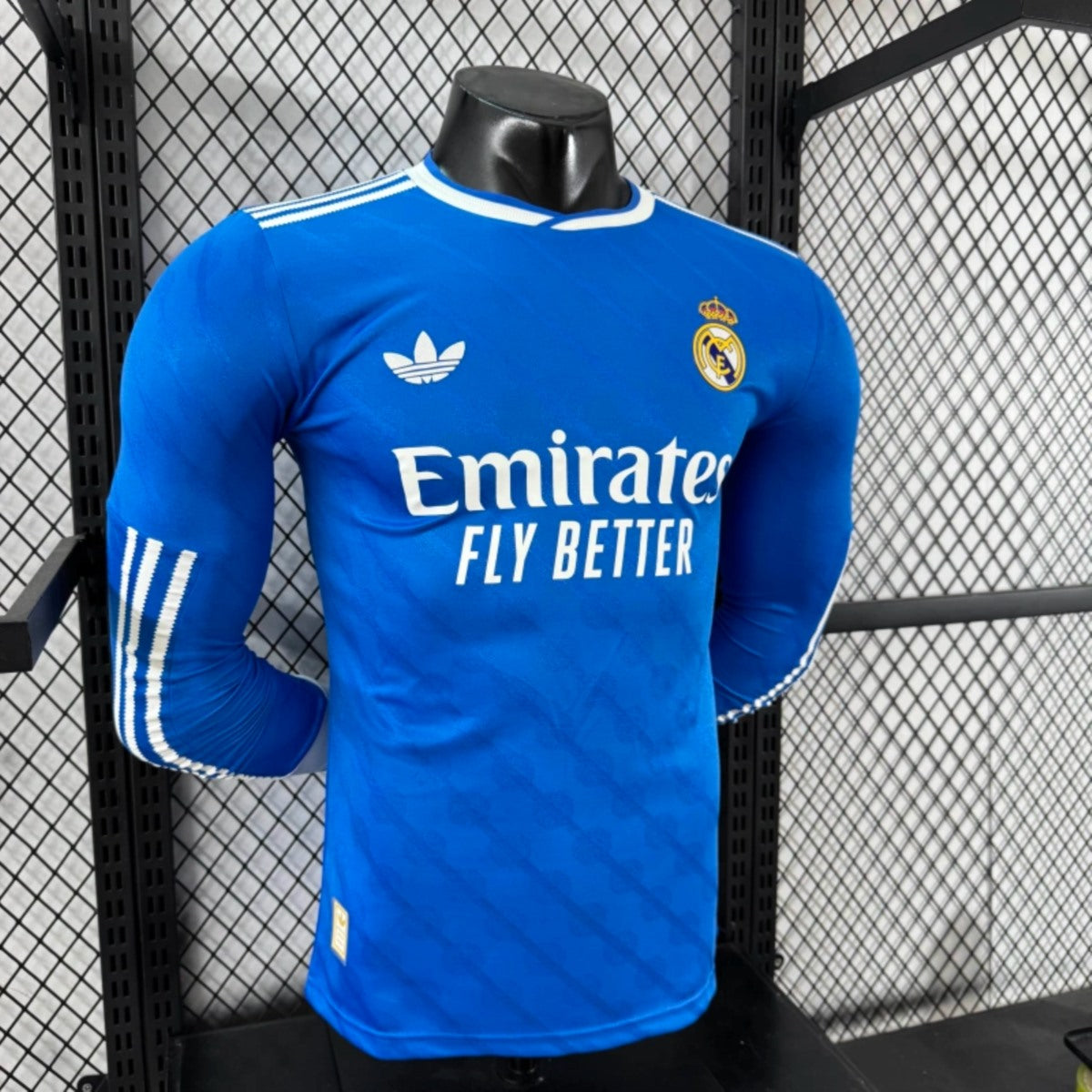 Camisola Manga Comprida Real Madrid CF 2025-26 Alternativa Azul Versão Jogador