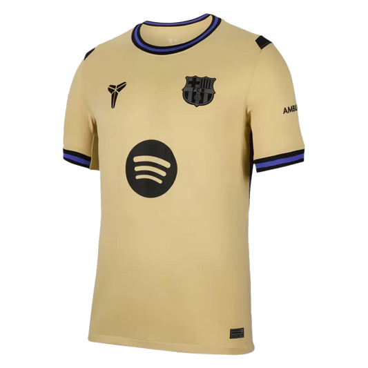 Camisola FC Barcelona 2025-26 Alternativa Amarela UCL Versão Adepto RASHFORD #14