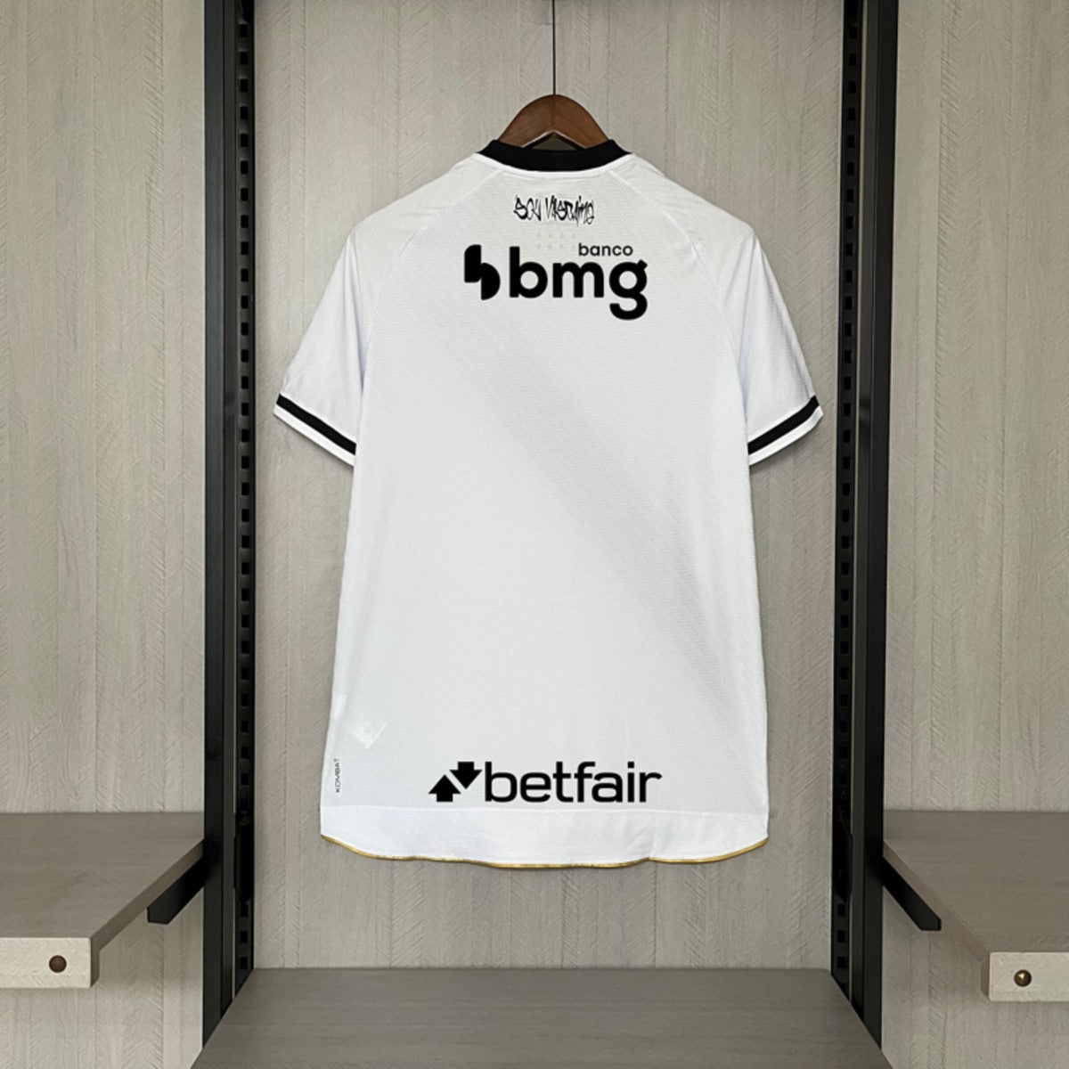 Camisola Vasco da Gama 2025-26 Alternativa Branca Versão Adepto Todos Patrocinadores
