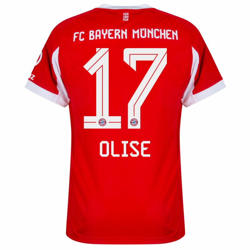 Camisola FC Bayern Munique 2025-26 Principal Versão Adepto OLISE #17