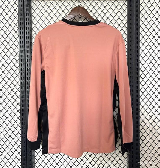 2024-25 Paris Saint-Germain Long-Sleeve Orange Away Fan Version Jersey