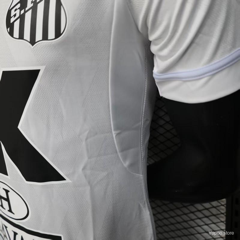 Camisola Santos FC 2025-26 Principal Versão Jogador Todos Patrocinadores