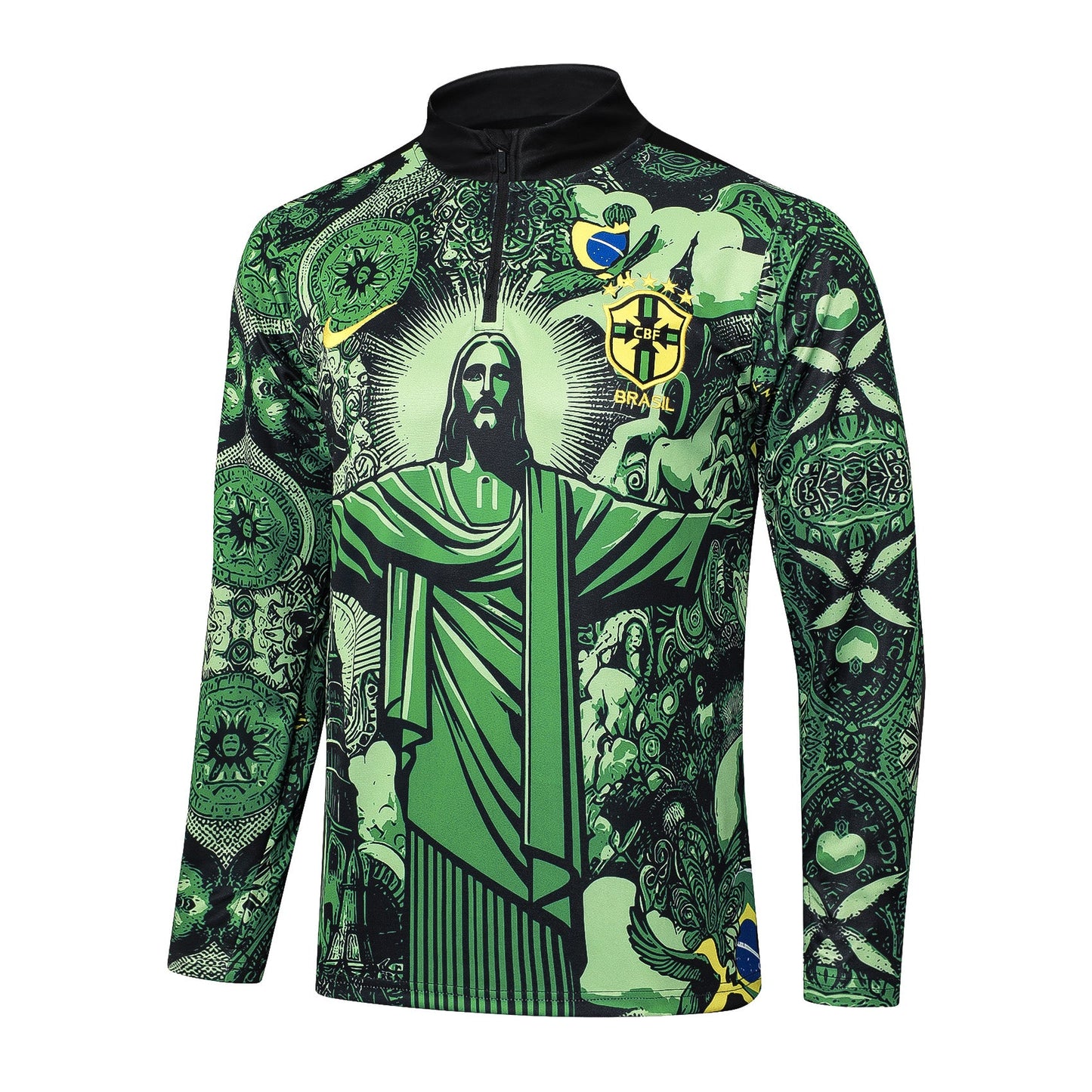 Fato de Treino Brasil 2024 - Camisola com Fecho