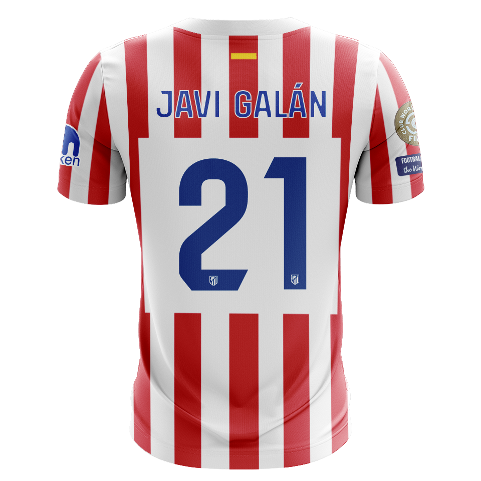 Camisola Atletico Madrid 2025-26 Principal CWC Versão Adepto JAVI GALAN #21
