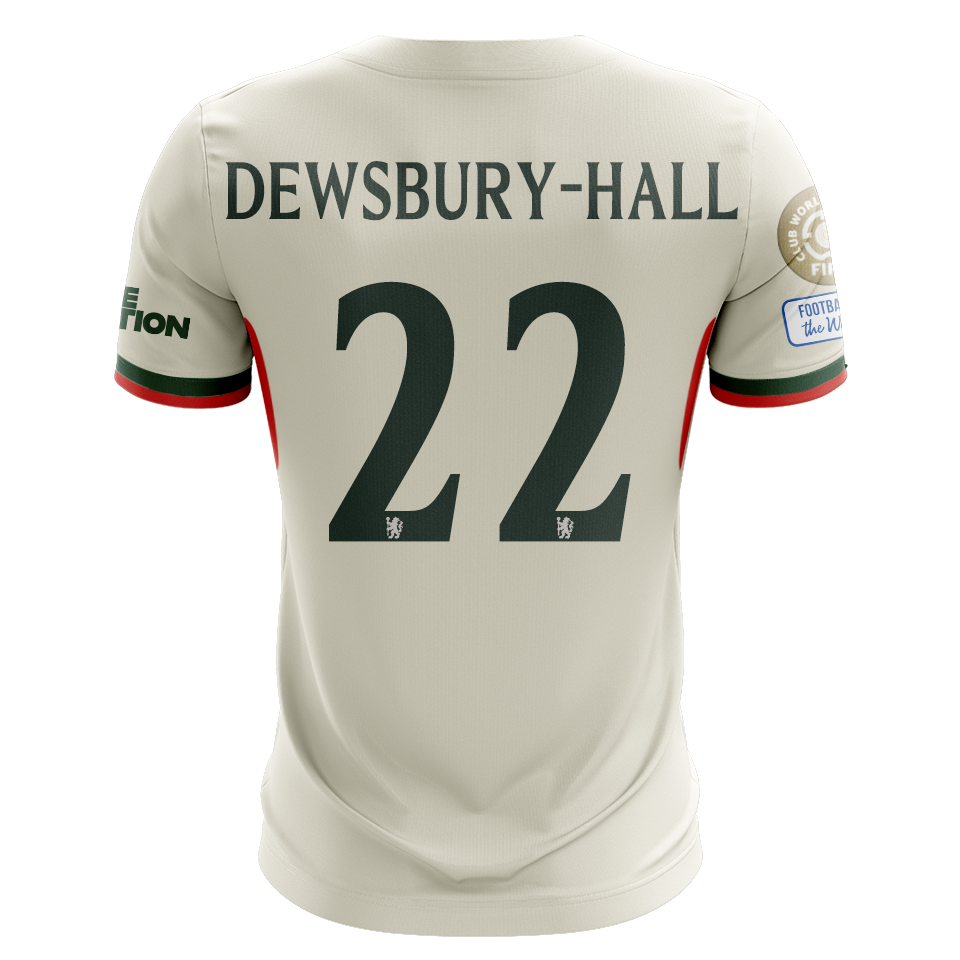 Camisola CHE 2025-26 Alternativa Branca CWC Versão Adepto DEWSBURY-HALL #22