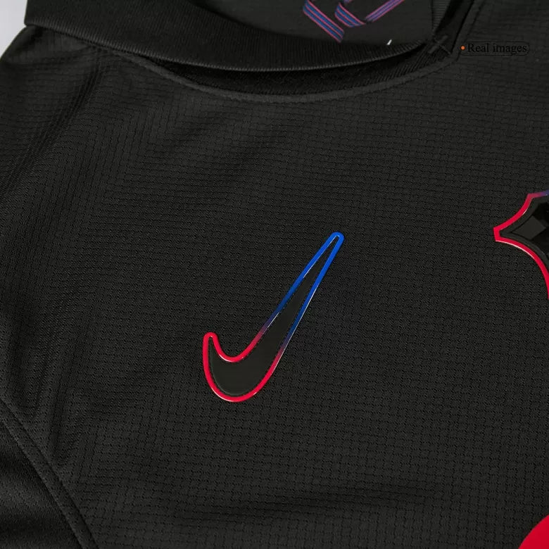 Camisola FC Barcelona 2024-25 Alternativa Preta UCL Versão Adepto RAPHINHA #11