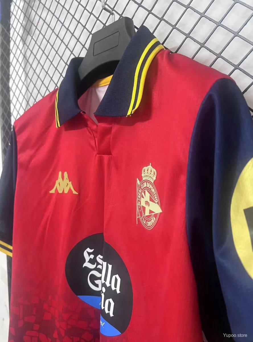 Camisola RC Deportivo de Corunha 2025-26 Alternativa Vermelha Versão Adepto