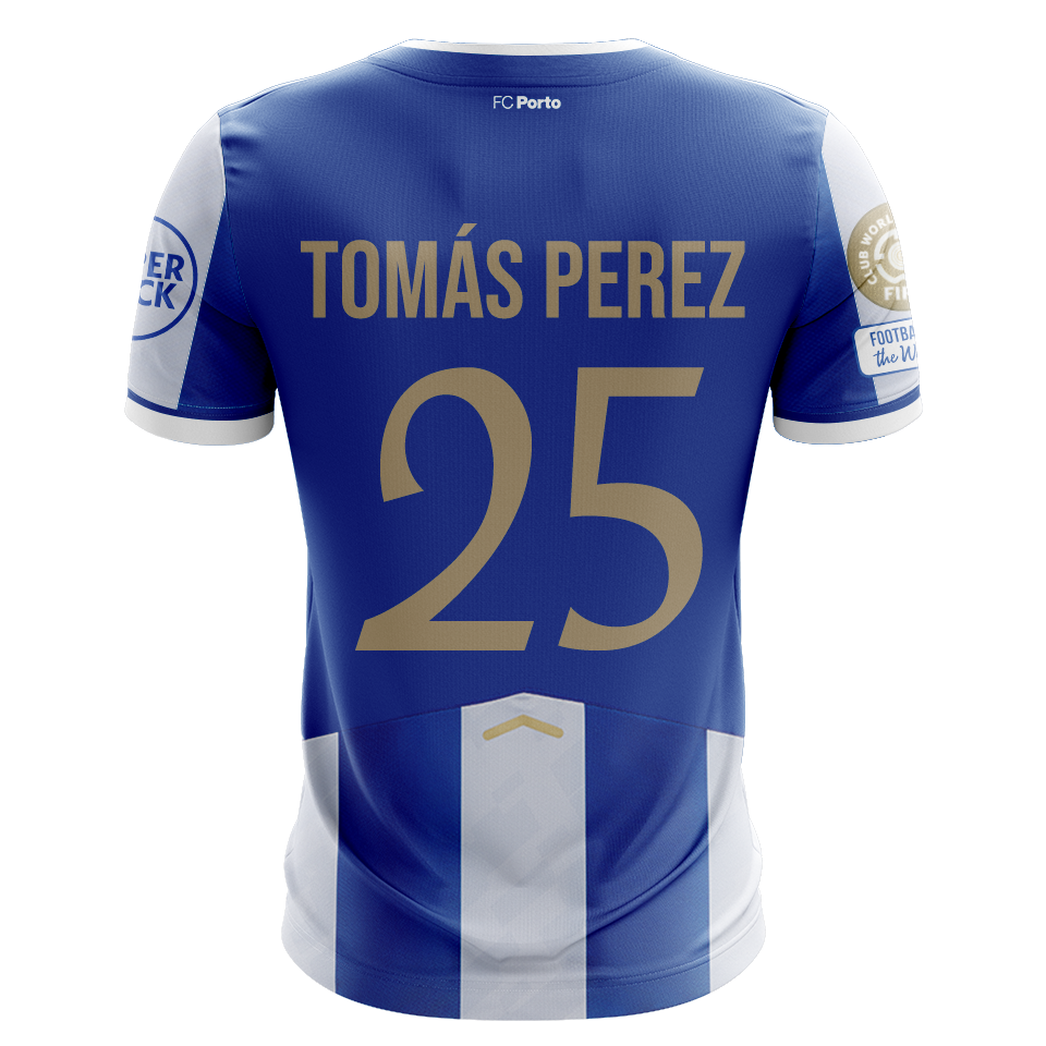 Camisola FCP 2025-26 Principal CWC Versão Adepto TOMÁS PEREZ #25