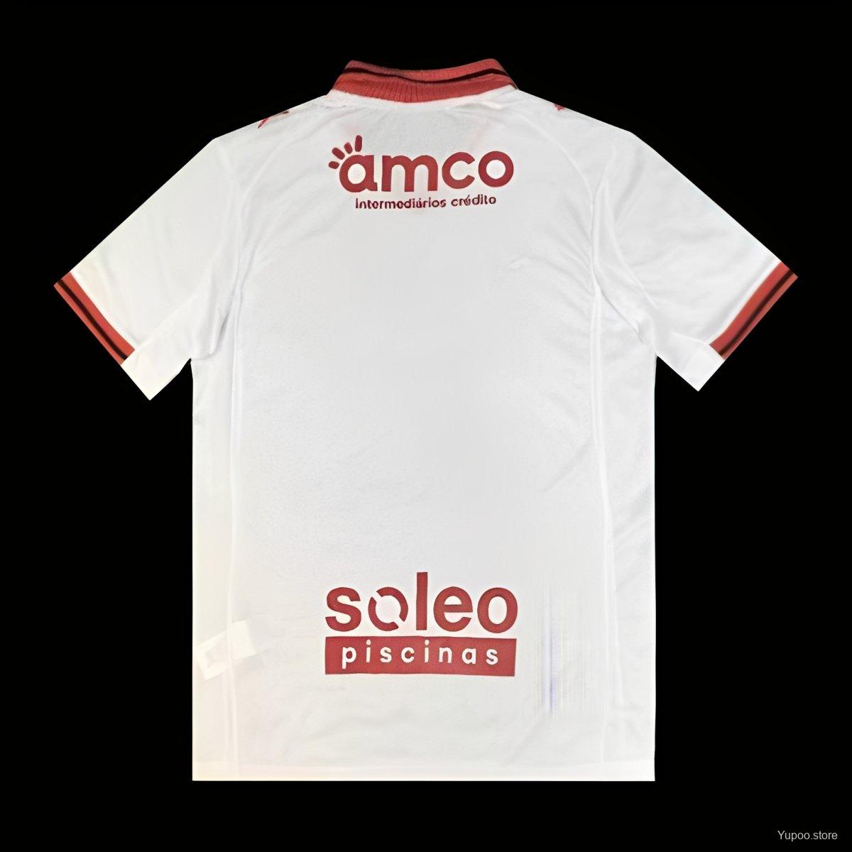Camisola SC Braga 2025-26 Alternativa Branca Versão Adepto
