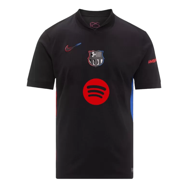 Camisola FC Barcelona 2024-25 Alternativa Preta UCL Versão Adepto RAPHINHA #11
