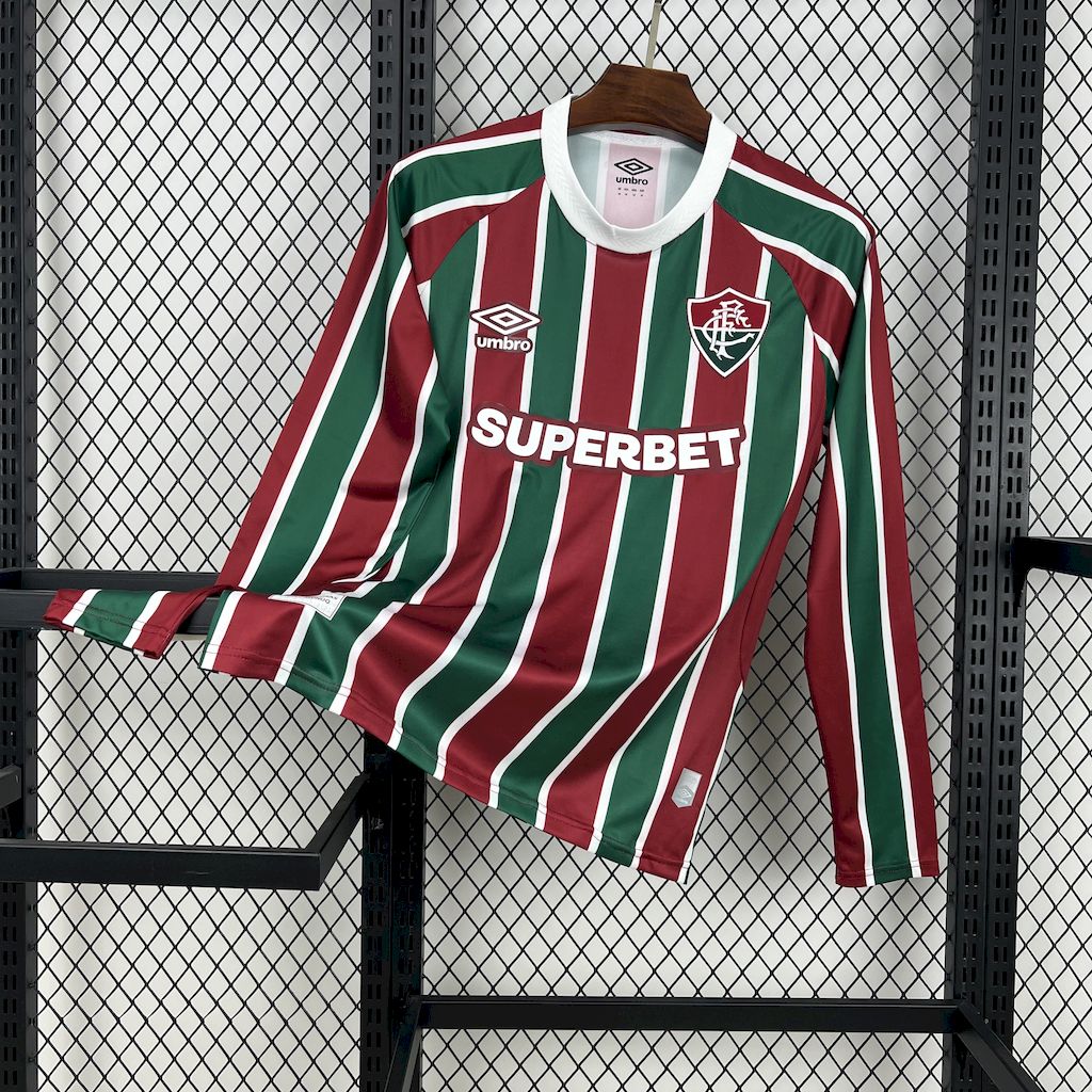 Camisola Manga Comprida Fluminense FC 2025-26 Principal Versão Adepto