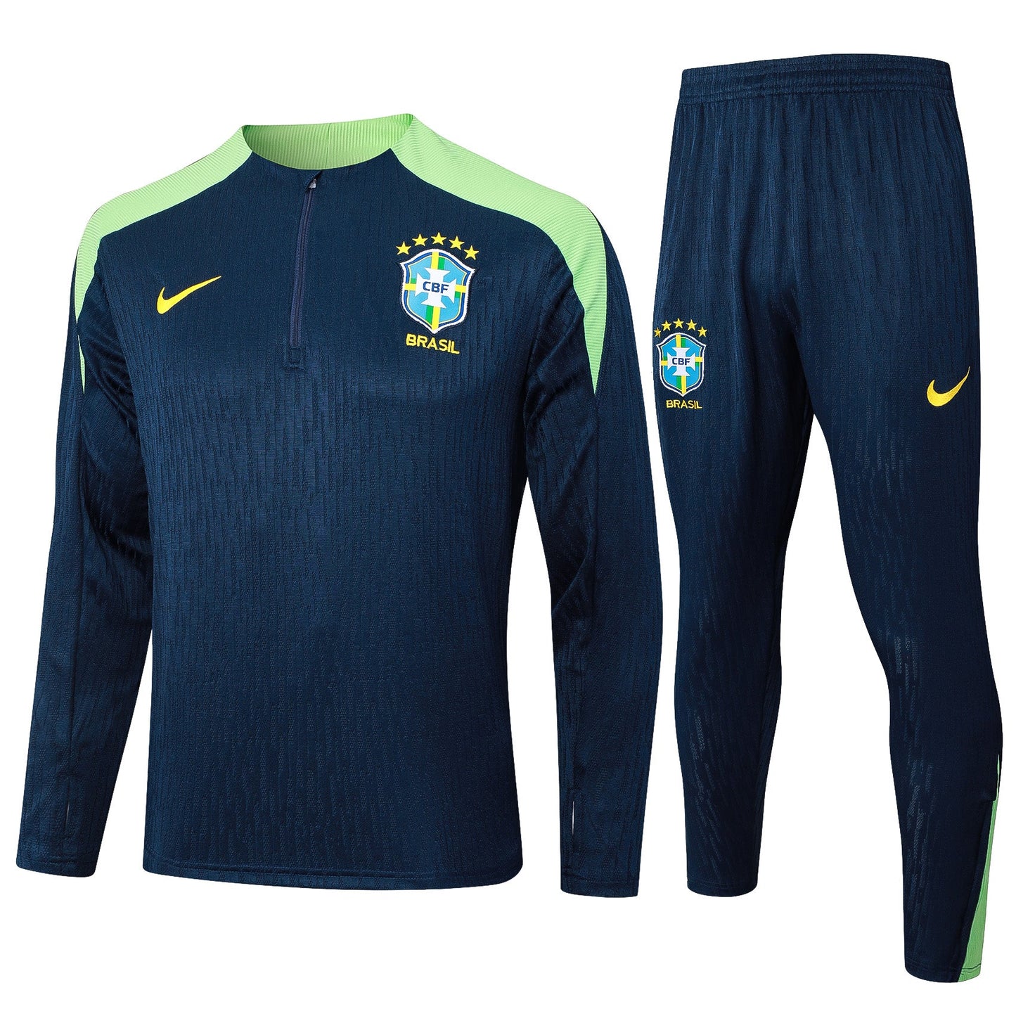 Fato de Treino Brasil 2024 - Camisola com Fecho