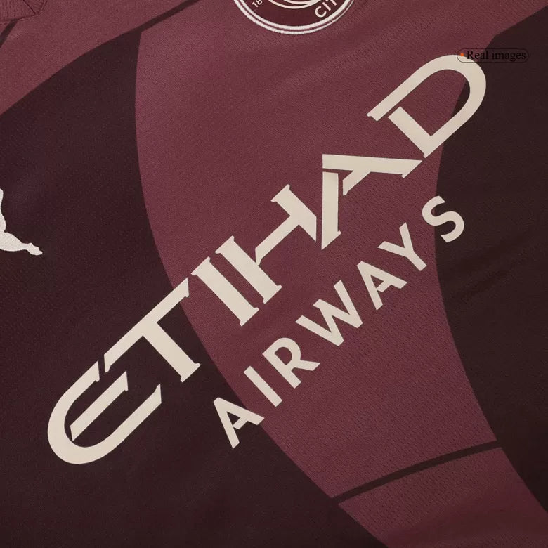 Camisola MCI 2024-25 Alternativa Vermelha UCL Versão Adepto RODRIGO #16