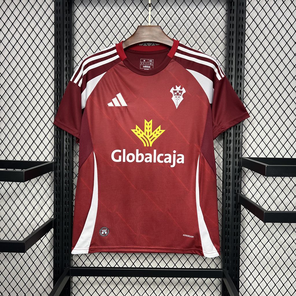 Camisola Atlético Albacete 2024-25 Alternativa Vermelha Versão Adepto