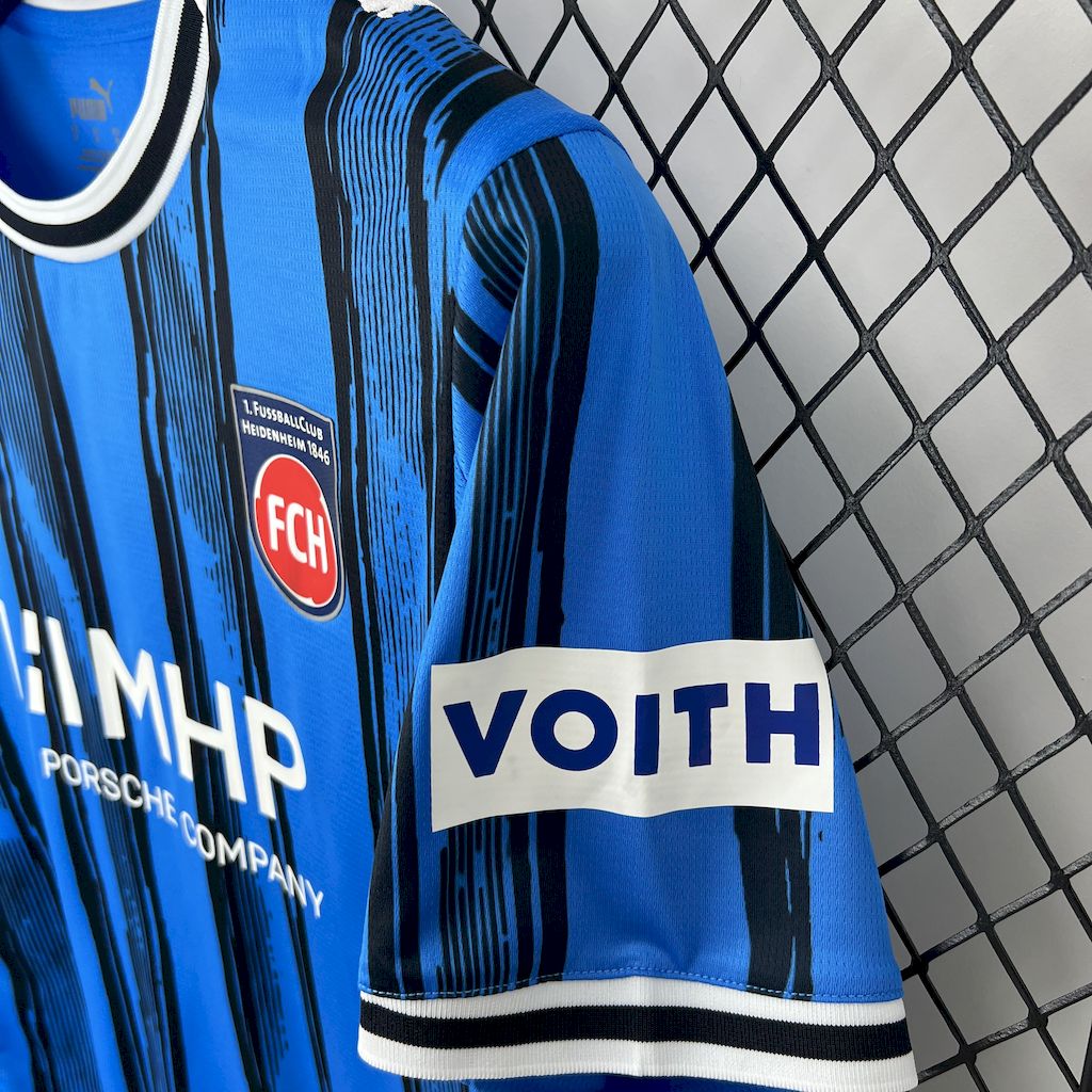 Camisola 1.FC Heidenheim 2025-26 Alternativa Azul Versão Adepto
