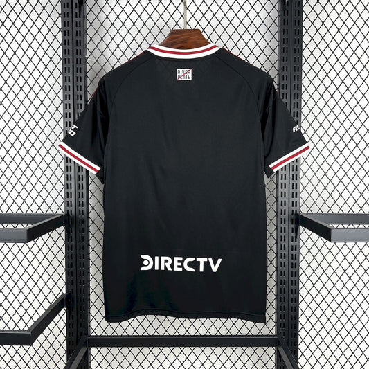 Camisola CA River Plate 2025-26 Alternativa Riscas Lisa Versão Adepto