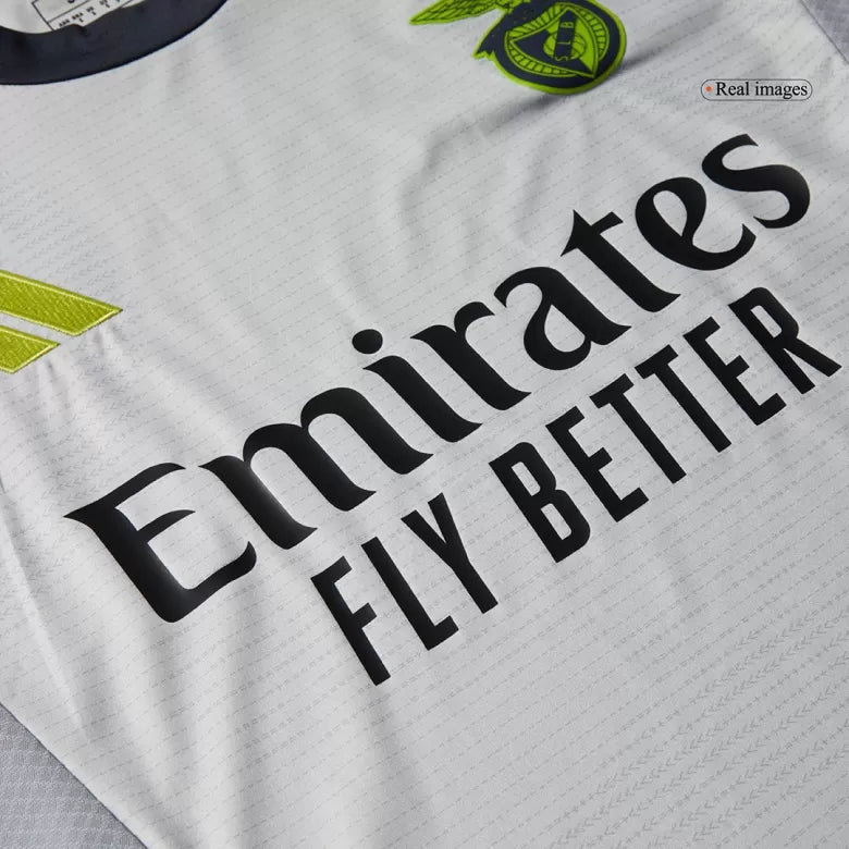 Camisola SLB 2024-25 Alternativa Cinzenta Versão Adepto