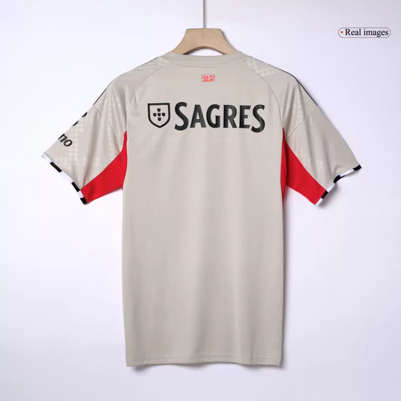 Camisola SLB 2025-26 Alternativa Beje Versão Adepto