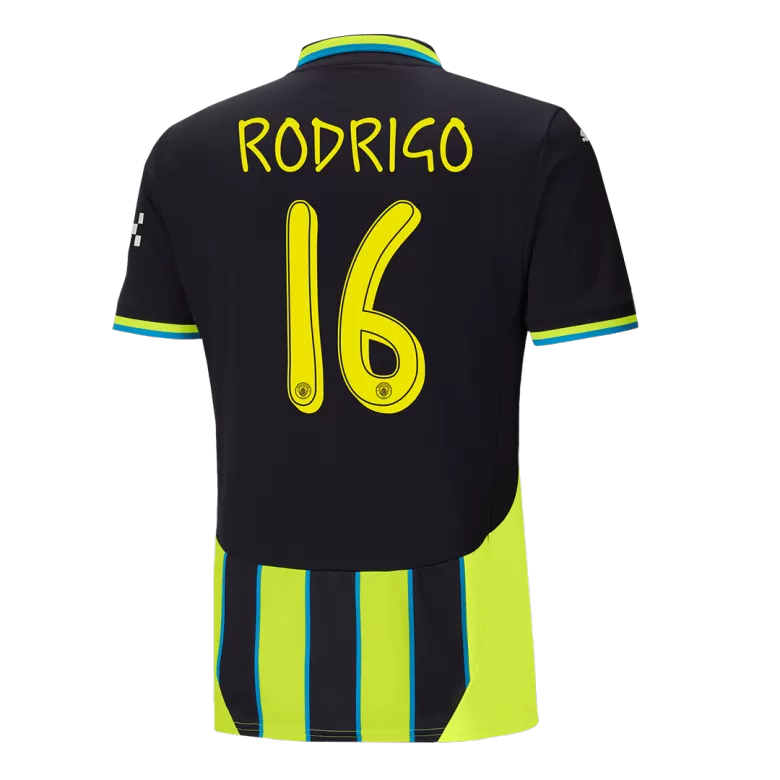Camisola MCI 2024-25 Alternativa Amarela UCL Versão Adepto RODRIGO #16