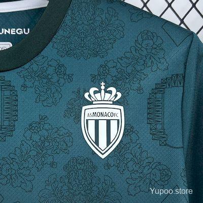 Camisola AS Monaco 2025-26 Alternativa Verde Versão Adepto