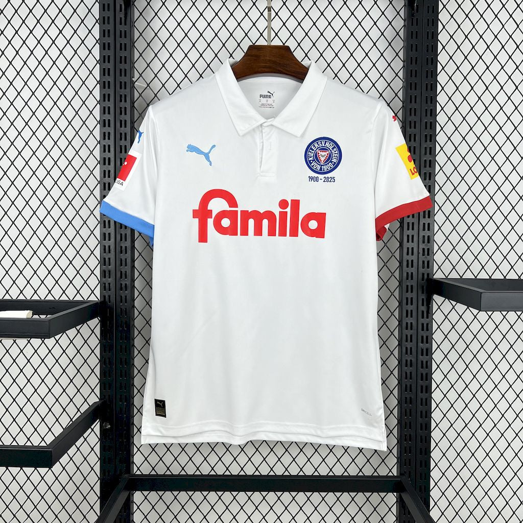 Camisola Holstein Kiel 2024-25 Edição 125º Aniversário Versão Adepto