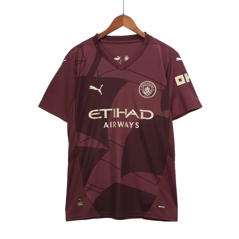 Camisola MCI 2024-25 Alternativa Vermelha UCL Versão Adepto HAALAND #9