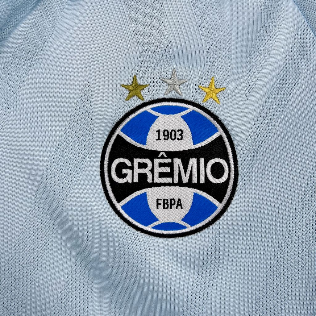 Camisola Gremio 2025-26 Alternativa Azul Lisa Versão Adepto