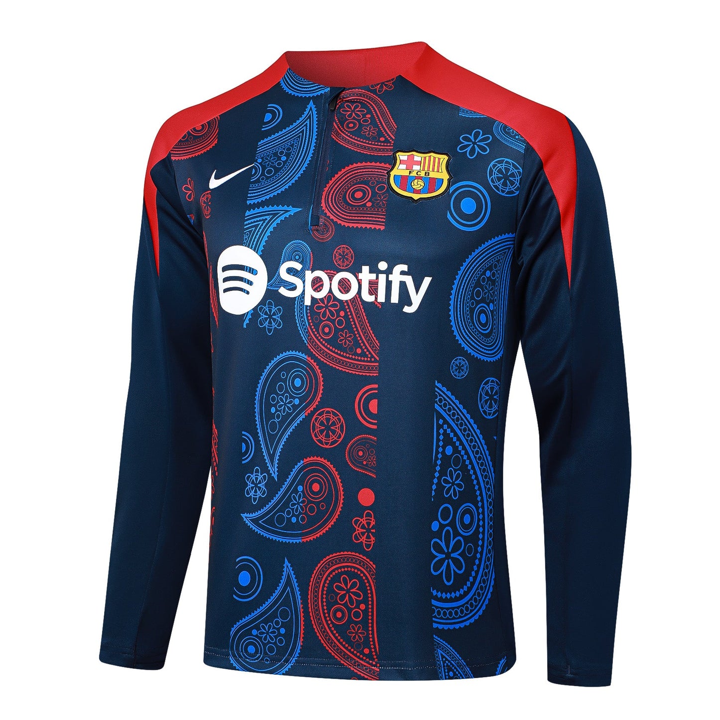 Fato de Treino FC Barcelona 2024-25 - Camisola com Fecho