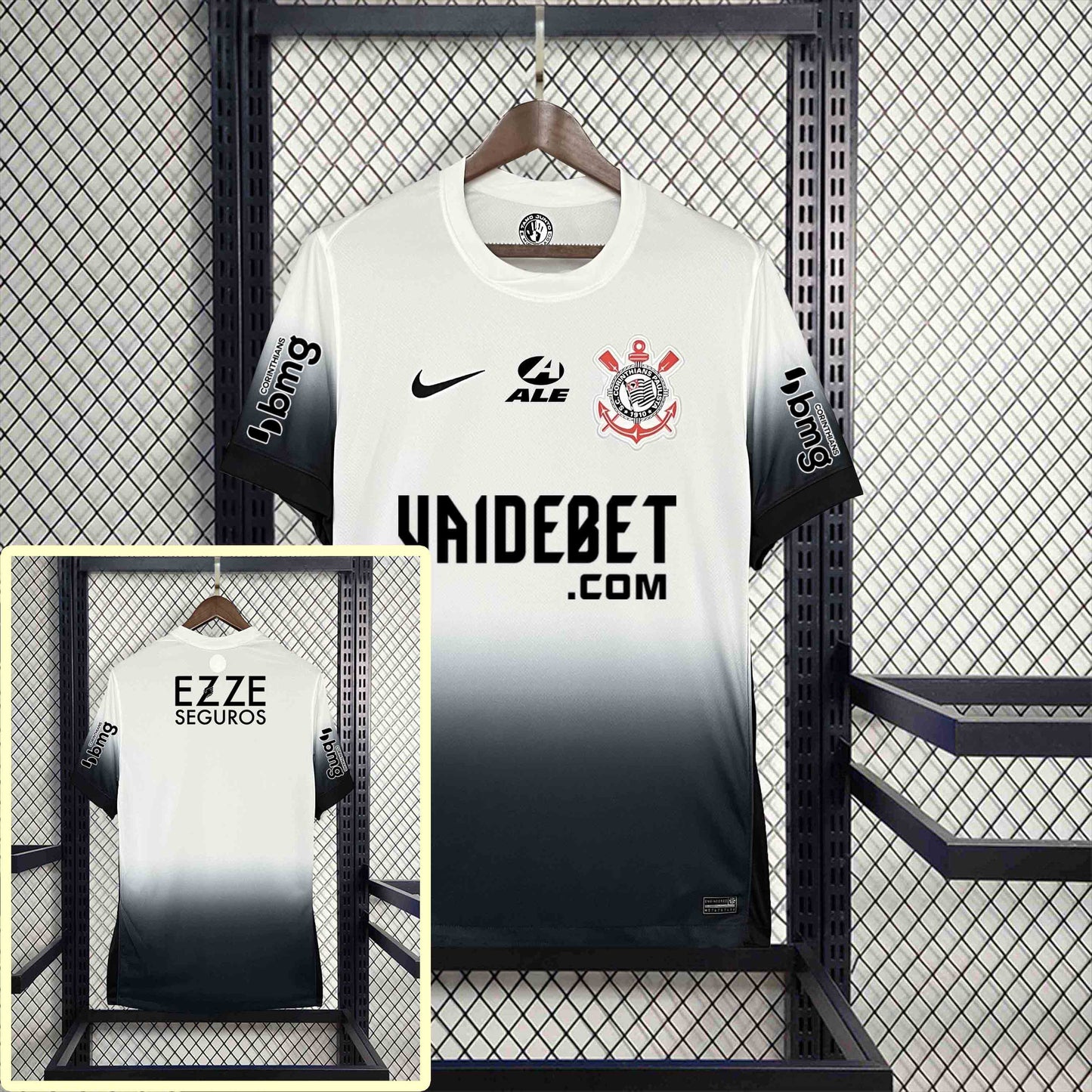 SC Corinthians 2024-25 Home Jersey Fan Version All Sponsors