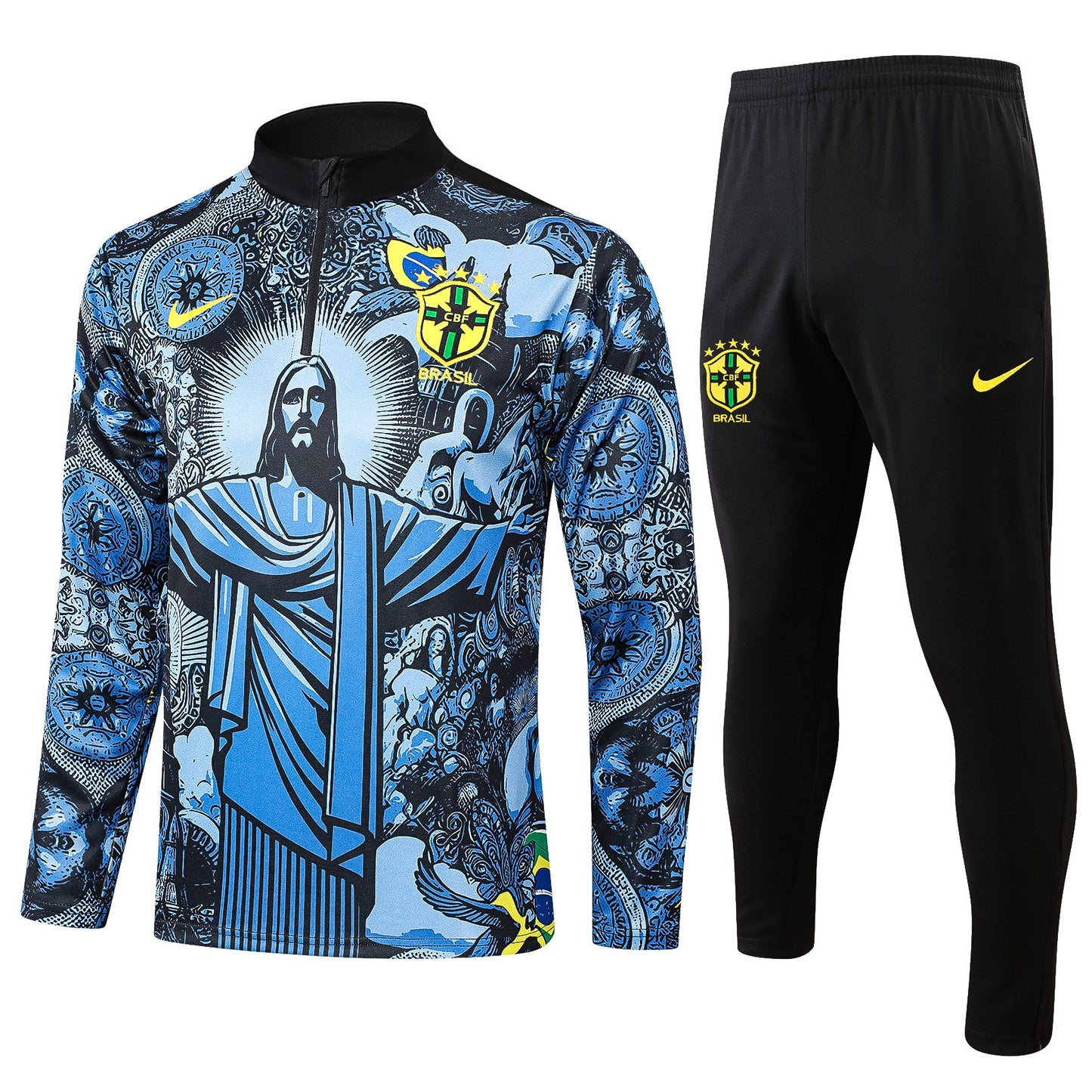 Fato de Treino Brasil 2024 - Camisola com Fecho