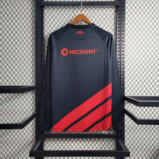 Long Sleeve Club Athletico Paranaense Jersey 2023-24 Away All Sponsors