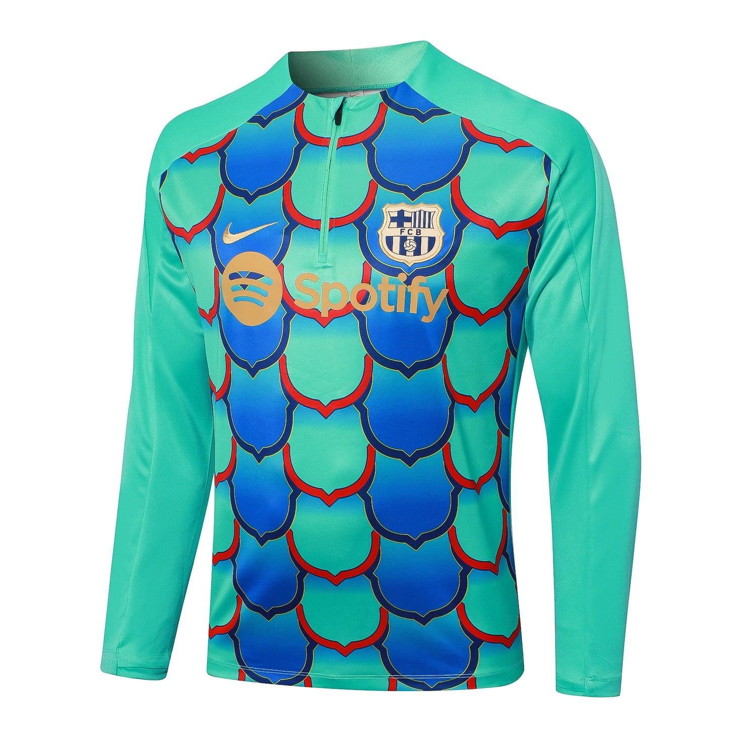 Fato de Treino FC Barcelona 2024-25 - Camisola com Fecho