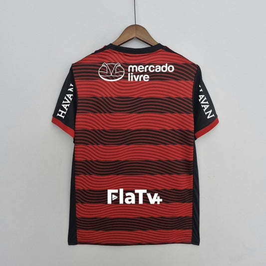 2022-23 Flamengo Home Jersey with All Sponsors