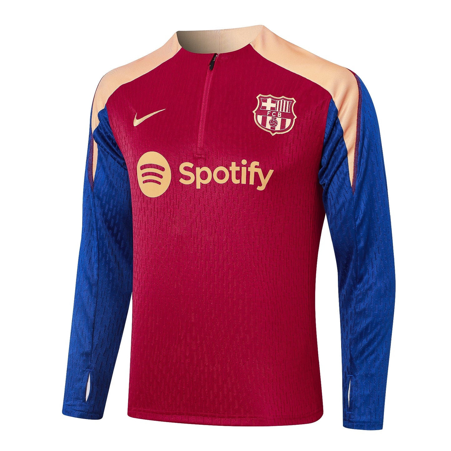 Fato de Treino FC Barcelona 2024-25 - Camisola com Fecho