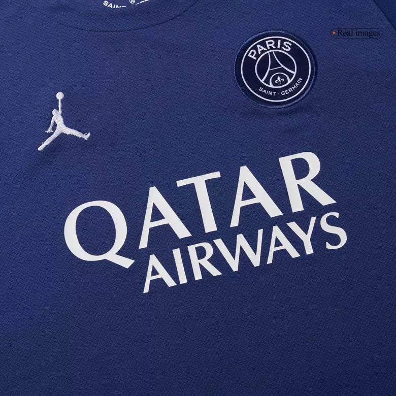Camisola FC Paris Saint-Germain 2024-25 Alternativa Azul UCL Versão Adepto KVARATSKHELIA #7