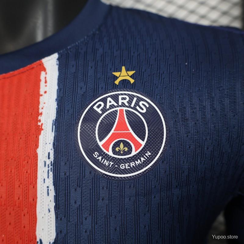 Camisola FC Paris Saint-Germain 2024-25 Principal Final UCL Versão Jogador 1 Estrela