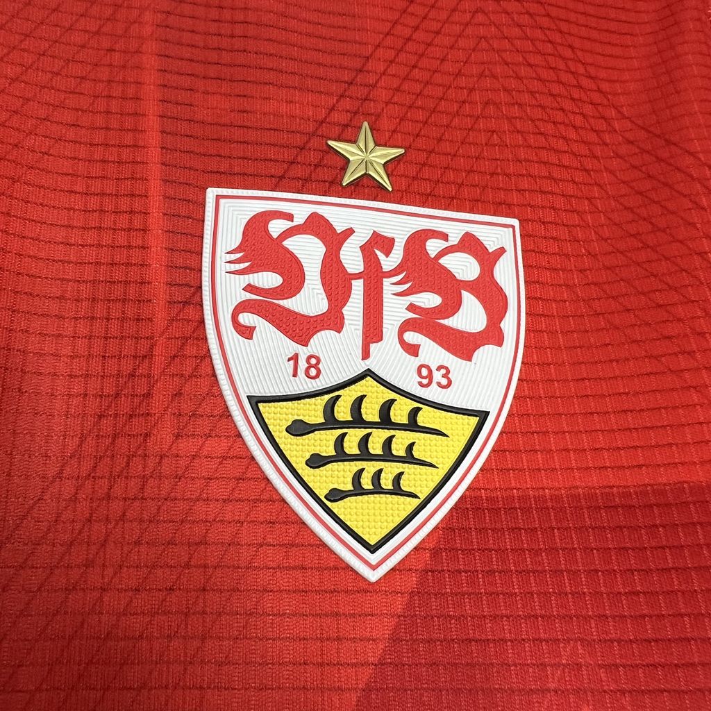 Camisola VfB Estugarda 2024-25 Alternativa Vermelha Versão Adepto